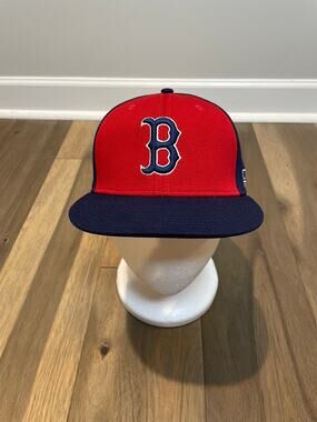 OC Sports MLB Boston Red Sox Baseball Cap Red Navy Adjustable